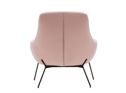 Fauteuil accueil Noomi, 4 pieds metal