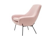 Fauteuil accueil Noomi, 4 pieds metal