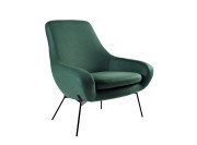 Fauteuil accueil Noomi, 4 pieds metal