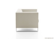 Fauteuil d'accueil Klasse similicuir