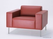 Fauteuil d'accueuil cuir Hitch Mylius 18