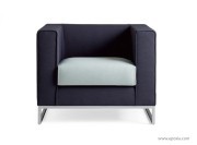 Fauteuil d'attente Klasse bicolore