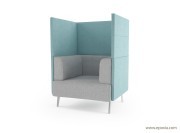 Fauteuil Thynk avec dossier haut