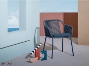 Fauteuil Babila Twist par Pedrali