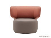 Fauteuil lobby Basel bicolore