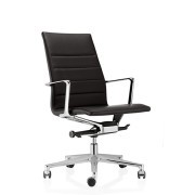 Fauteuil de bureau Valea avec mécanique basculante et revêtement cuir