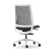 Chaise de bureau design Sense dossier blanc