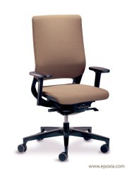 Fauteuil de bureau Mer Mesh rembourré tissu chicago cream