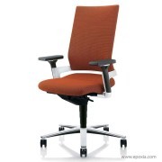 Fauteuil bureau Lacinta tissu 3D orange