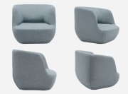 Fauteuil Clay, longueur 100 cm