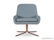 Fauteuil Coco Swivel pieds bronze