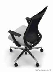 Fauteuil de travail Duera avec dossier en résille noir
