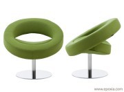 Fauteuil accueil Hello tissu vert