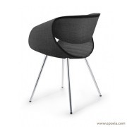 Fauteuil Little Perillo fermeture éclair noire