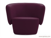 Fauteuil détente Venice tissu prune