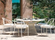 Fauteuils Dining Como avec table de la même colection
