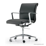 Fauteuil de travail Una executive cuir  dossier bas