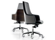 Fauteuils de direction coque bois ébène Cuore