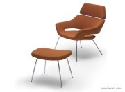 Fauteuil dossier haut Hitch Mylius 85 piétement 4 pieds