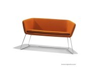 Fauteuil double Mamy orange