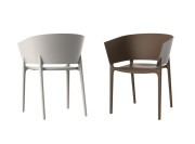 Fauteuil en polypropylène empilable Africa