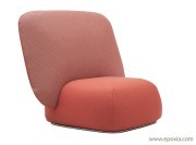 Fauteuil bicolore rose Halo