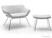 Fauteuil Hitch Mylius 85 laine piétement 4 pieds