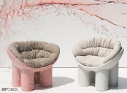 Fauteuils lounge indoor ou outdor Roly Poly , avec coussin (option)