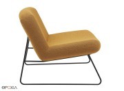 Fauteuil salle de détente collection Java, structure epoxy noir