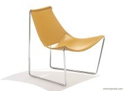Fauteuil lounge cuir Apelle