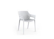 Fauteuil Lounge outdoor empilable Spritz de Vondom, coloris blanc