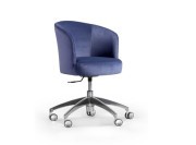 Fauteuil pivotant sur roulettes Mary ROD, réglable en hauteur