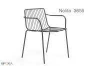 Fauteuil métal empilable Nolita 3655