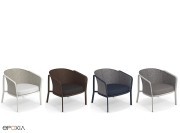Fauteuils de jardin Carousel, corde tressage carré