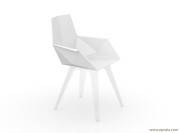 Fauteuil outdoor Faz par Vondom pour intérieur (pieds polycarbonate)