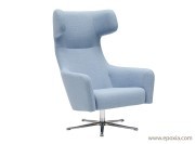 Fauteuil pivotant dossier haut Havana