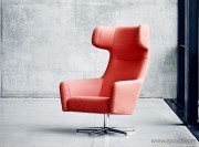 Fauteuil pivotant dossier haut Havana