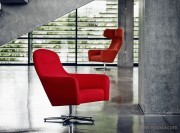 Fauteuil pivotant dossier bas Havana