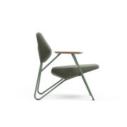 Fauteuil design Polygon Outdoor, pieds et assise verts