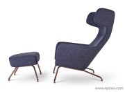 Fauteuil avec repose-pieds Havana
