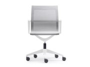 Fauteuil blanc avec accoudoirs Luma 