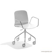Fauteuil de réunion réglable en hauteur avec roulettes Liù