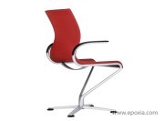 Fauteuil réunion Riola rouge