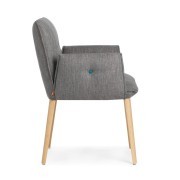 Fauteuil restaurant Soda pieds bois