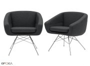 Fauteuil pour Lobby d'hôtel Aiko