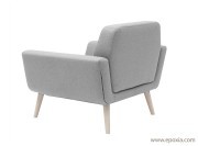 Fauteuil design Scope pieds bois