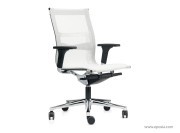Fauteuil travail Una Plus résille blanche