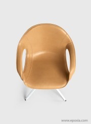 Fauteuil visiteur collection Elephant cuir