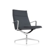 Fauteuil d'attente Valea Lounge, pivotant, dossier moyen, revêtement tissu