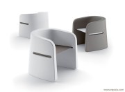 Fauteuils pour salle d'attente Talea, versions mates